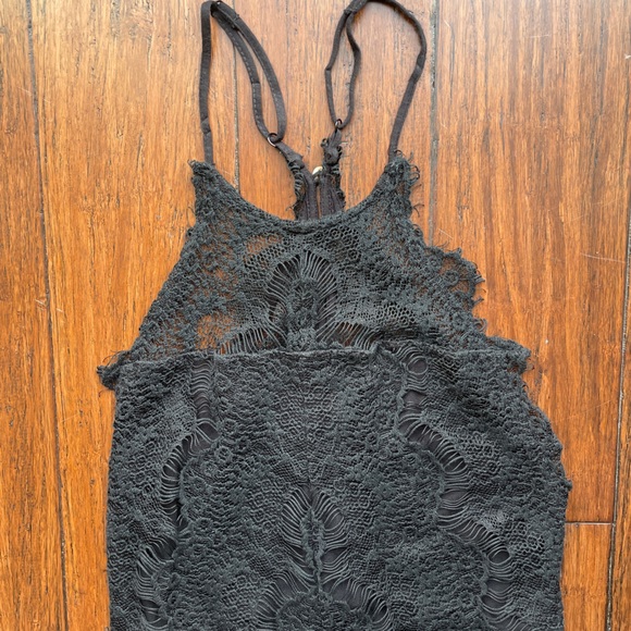 🩷Free People She’s Got It Button Back Lace Mini Dress - Picture 8 of 8